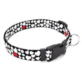 Load image into Gallery viewer, Personalized White Hearts Dog Collar