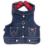 Wrangler Denim Vest Harness Dark Wash