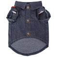 Load image into Gallery viewer, Wrangler® Pattern Yoke Denim Shirt – Dark Blue