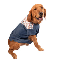 Wrangler® Pattern Yoke Denim Shirt – Medium Blue