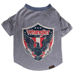 Wrangler® Logo Graphic Tee-Heather Grey