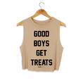 Load image into Gallery viewer, Good Boys Get Treats Crop Tank | Gift for Dog Moms | Made in USA