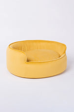 The Yin & Yang Luxury Pet Bed in Yellow Yellow