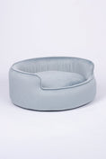 Load image into Gallery viewer, The Yin & Yang Luxury Pet Bed in Dark Brown Blue