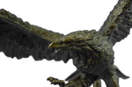 Flying High American Eagle Bronze Sculpture by Milo Bird Art Deco Statue Decor