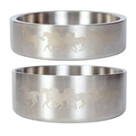 Wrangler® Double‑Walled Stainless Steel Bowl – Silver