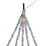 Kurt Adler 6.5-Foot Warm White Iridescent Tinsel Cascade Light Set
