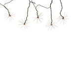 Kurt Adler 75-Light Cluster Burst Warm White Superbright LED Light Set with Green Wire