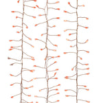 Kurt Adler 8-Foot 240-Light Fairy RGB LED Silver Wire Cluster Garland