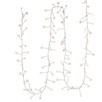 Kurt Adler 100-Light 8-Foot Warm White LED Bead Cluster Garland