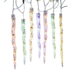 Kurt Adler UL 60-Light Dual Color Multicolor/Warm White LED 12-Piece Icicle String Light Set