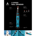 Load image into Gallery viewer, Pet Easy Clip 2 Speed Nail Grinder Teal by Andis