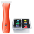 Load image into Gallery viewer, Andis Emerge Clipper Orange with #30W Blade With Free 8Pc Wide Comb Attachment Bundle