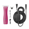 Load image into Gallery viewer, Dog Emerge Clipper Pink with #30W Blade and Free 8Pc Wide Blade Comb Attachment Set by Andis