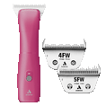 Load image into Gallery viewer, Andis Emerge Pink Clipper #30W and with 4FW and 5FW Blades