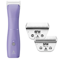 Load image into Gallery viewer, Andis Emerge Purple Clipper with 4FW and 5FW Blades