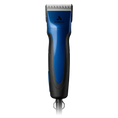 Load image into Gallery viewer, Andis Excel 5-Speed Corded Clipper in blue and black with a wide tooth de-shedding tool included.