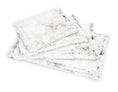 Load image into Gallery viewer, Southlake Paws Arctic Shag Cozy Mat, featuring soft, fluffy white fabric with a shaggy texture, stacked in a neat arrangement