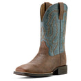 Load image into Gallery viewer, Ariat Mens Steadfast Wide Square Toe Leather Cowboy Boot – Comfortable All-Day Western Work Boot