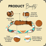 Aztec Sambboho dog collar (rolled)