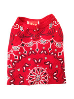 Bandana Dog Tee, Red