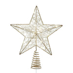 Kurt Adler 11.8-Inch Battery Operated 5-Point Metal Star Tree Topper
