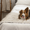 Load image into Gallery viewer, PupProtector™ Waterproof Bed Runner - White with Brown Accents