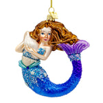 Kurt Adler 4.5-Inch Bellissimo Glass Mermaid Ornament