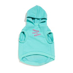 Big Full Heart Animal Hoodie, Aqua + Fuchsia