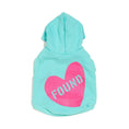 Load image into Gallery viewer, Big Full Heart Animal Hoodies Premium Big Full Heart Animal Hoodie, Aqua + Fuchsia