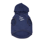 Big Full Heart Animal Hoodie, Navy + Ice