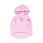 Big Full Heart Animal Hoodie, Pink + Mauve