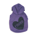Big Full Heart Animal Hoodie, Purple + Plum