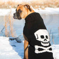 Load image into Gallery viewer, Black Skull Dog Sweater
