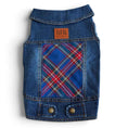 Load image into Gallery viewer, Red/Blue Plaid Panel Vest