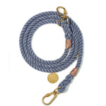 Blue Jean Up-Cycled Rope Dog Leash,  Adjustable - Found My Animal