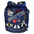 Load image into Gallery viewer, Swiftie Inspired #2 (Large) Denim Dog Jacket alternate view