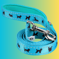 Load image into Gallery viewer, EcoBark Sky Blue Dog Leash- Padded Comfort Grip Padded Leash Dog Pattern - 4 Foot, 5 Foot, 6 Foot Leash for Small and Medium Dogs