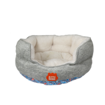 Kitty Kasa Bolster Cat Bed Heathered Grey