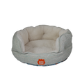 Load image into Gallery viewer, Kitty Kasa Bolster Cat Bed Heathered Teal Grey