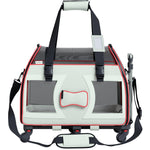 Bone Cruiser Pet Carrier with Removable Wheels and Telescopic Handle