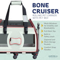 Load image into Gallery viewer, Bone Cruiser Pet Carrier with Removable Wheels and Telescopic Handle