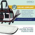 Load image into Gallery viewer, Bone Cruiser Pet Carrier with Removable Wheels and Telescopic Handle