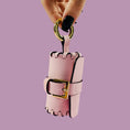 Load image into Gallery viewer, Napa Leather Dog Waste Bag Holder in Pink, Made in Italy