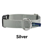 5/8″ and 1″ Silver Nylon Dog Collar