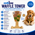 Load image into Gallery viewer, Waffle Tower Nylon Chew & Enrichment Toy | 2-in-1 for Aggressive Chewers | SodaPup