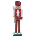 Kurt Adler 15-Inch Red and Green Golfer Nutcracker