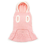 Cable Hoodie Sweater Dress