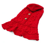 Cable Hoodie Sweater Dress