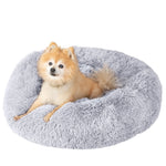 Calming Dog Bed for Large, Medium and Small Pets Light Gray